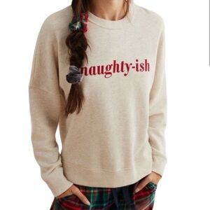 Aerie “Naughty-ish” Pullover Sweatshirt Size M